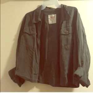 Lightweight army green jacket